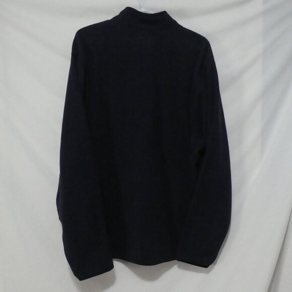 OLD NAVY | xxl | Partial Zip Soft Navy Blue Fleece Pullover Shirt - Picture 2 of 14